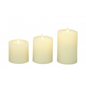 Cole Grey 3 Piece Flameless Candle Set WLI17583